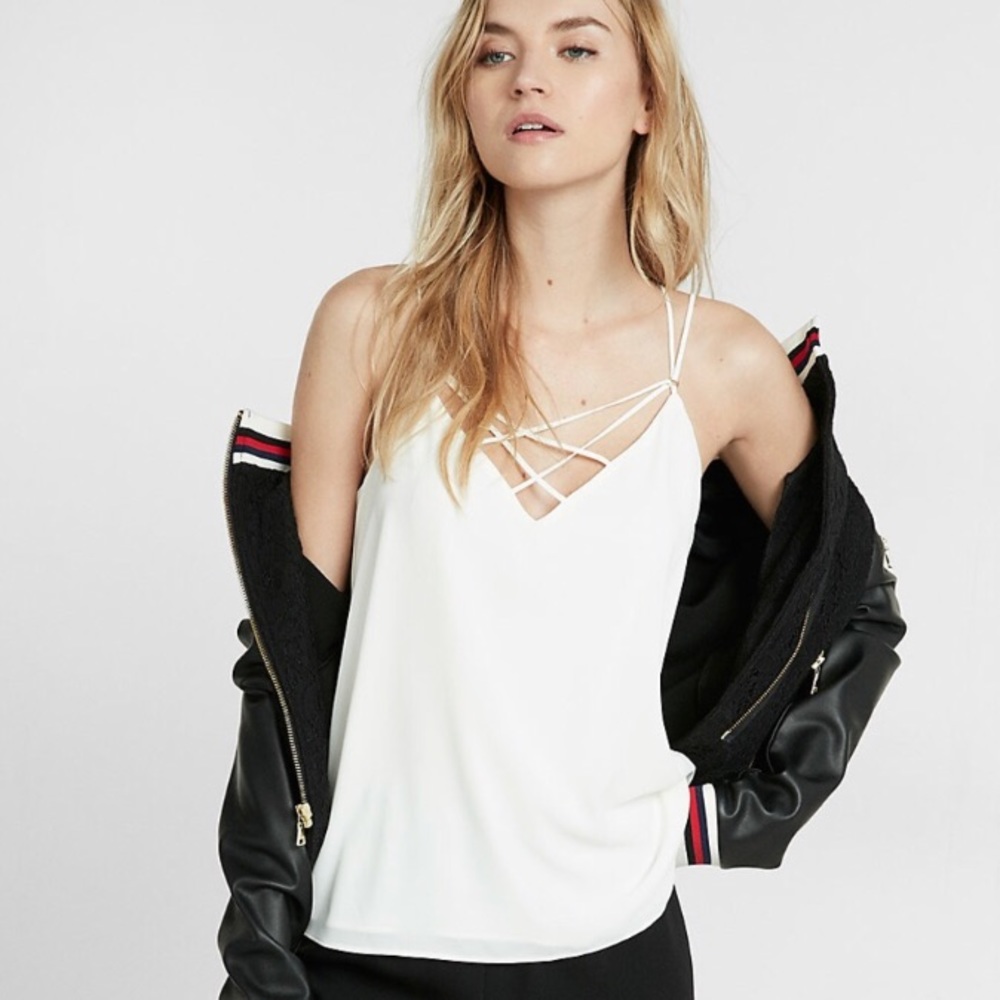 Bundle Express crisscross strap cami shirts